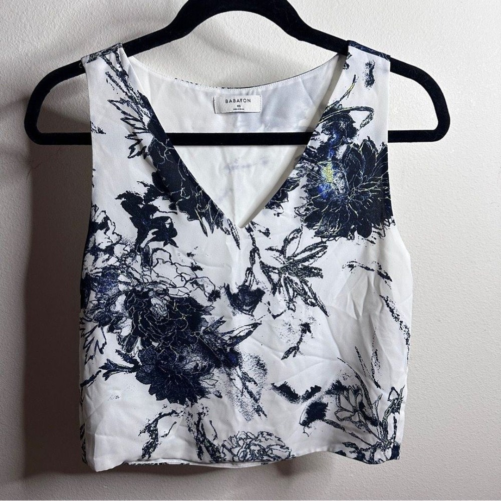 BARATON Aritiza Murphy Blouse Casual Workwear Floral Women's Size XS